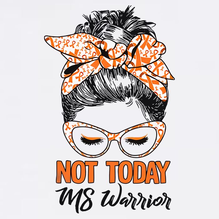 No Today Messy Bun Multiple Sclerosis Ms Awareness Multiple Sclerosis Button