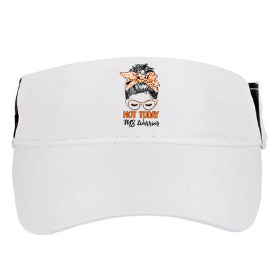 No Today Messy Bun Multiple Sclerosis Ms Awareness Multiple Sclerosis Adult Drive Performance Visor