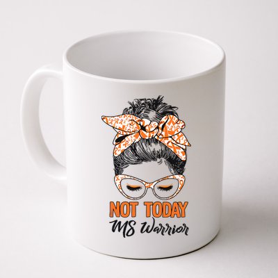 No Today Messy Bun Multiple Sclerosis Ms Awareness Multiple Sclerosis Mug