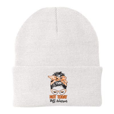 No Today Messy Bun Multiple Sclerosis Ms Awareness Multiple Sclerosis Knit Cap Winter Beanie