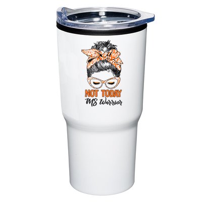 No Today Messy Bun Multiple Sclerosis Ms Awareness Multiple Sclerosis Tumbler