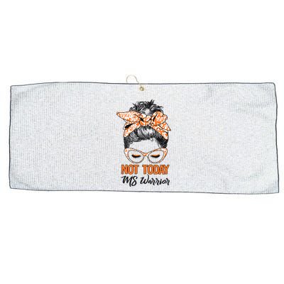 No Today Messy Bun Multiple Sclerosis Ms Awareness Multiple Sclerosis Large Microfiber Waffle Golf Towel