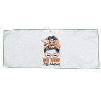 No Today Messy Bun Multiple Sclerosis Ms Awareness Multiple Sclerosis Large Microfiber Waffle Golf Towel