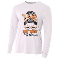No Today Messy Bun Multiple Sclerosis Ms Awareness Multiple Sclerosis Cooling Performance Long Sleeve Crew