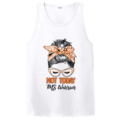 No Today Messy Bun Multiple Sclerosis Ms Awareness Multiple Sclerosis PosiCharge Competitor Tank