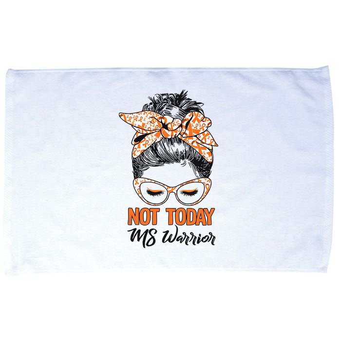 No Today Messy Bun Multiple Sclerosis Ms Awareness Multiple Sclerosis Microfiber Hand Towel