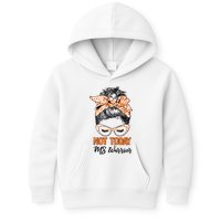 No Today Messy Bun Multiple Sclerosis Ms Awareness Multiple Sclerosis Kids Hoodie