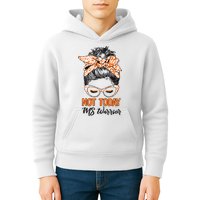 No Today Messy Bun Multiple Sclerosis Ms Awareness Multiple Sclerosis Kids Hoodie