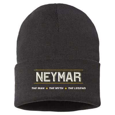 Neymar The Man The Myth The Legend Myth Legend Name Sustainable Knit Beanie