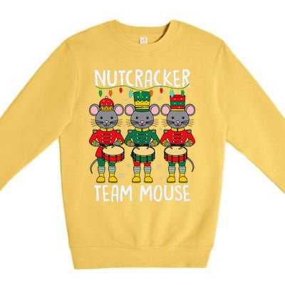 Nutcracker Team Mouse Xmas Mouse Soldier Toy Premium Crewneck Sweatshirt