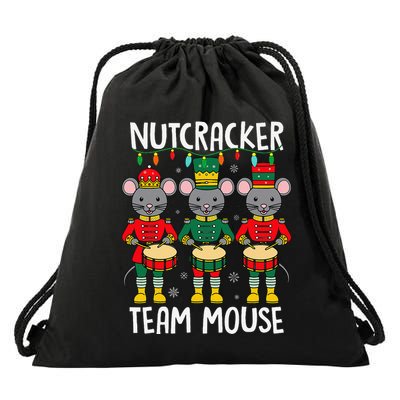 Nutcracker Team Mouse Xmas Mouse Soldier Toy Drawstring Bag