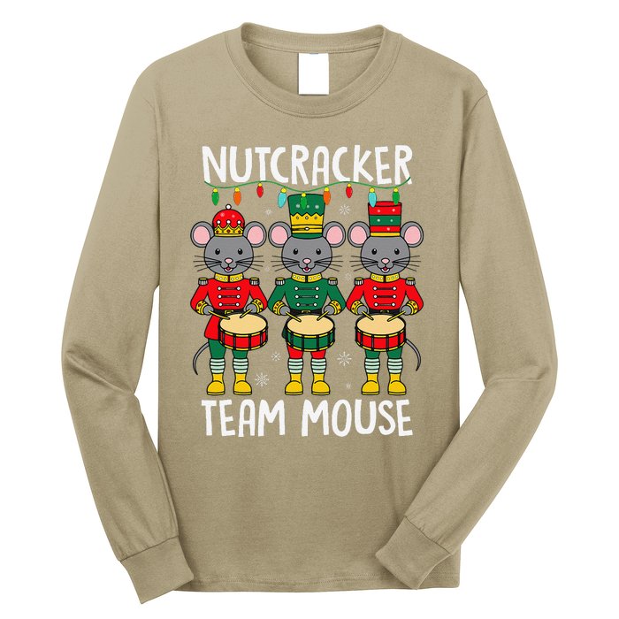 Nutcracker Team Mouse Xmas Mouse Soldier Toy Long Sleeve Shirt