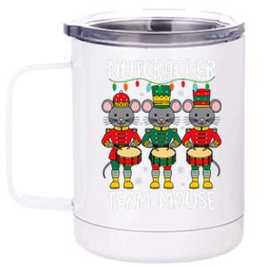 Nutcracker Team Mouse Xmas Mouse Soldier Toy 12 oz Stainless Steel Tumbler Cup