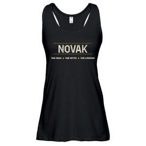 Novak The Man The Myth The Legend Myth Legend Name Ladies Essential Flowy Tank