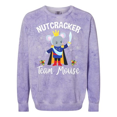 Nutcracker Team Mouse Holiday Christmas Boy Girls Colorblast Crewneck Sweatshirt