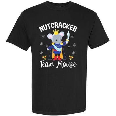 Nutcracker Team Mouse Holiday Christmas Boy Girls Garment-Dyed Heavyweight T-Shirt