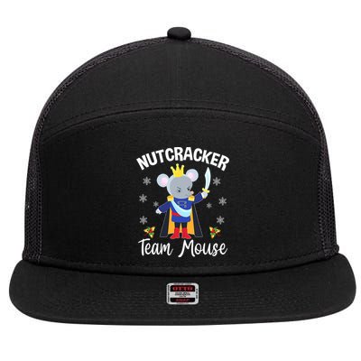 Nutcracker Team Mouse Holiday Christmas Boy Girls 7 Panel Mesh Trucker Snapback Hat