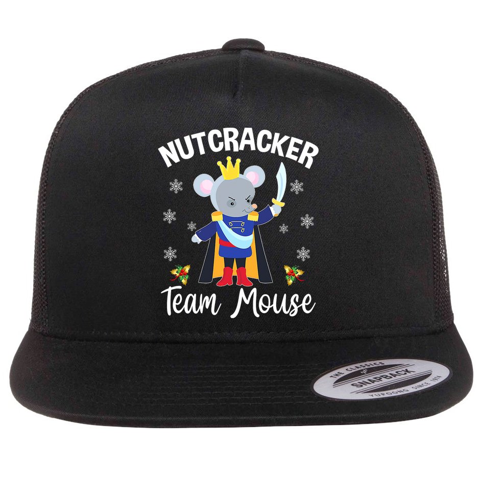Nutcracker Team Mouse Holiday Christmas Boy Girls Flat Bill Trucker Hat