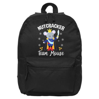 Nutcracker Team Mouse Holiday Christmas Boy Girls 16 in Basic Backpack