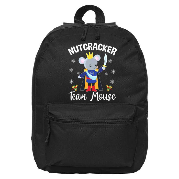 Nutcracker Team Mouse Holiday Christmas Boy Girls 16 in Basic Backpack