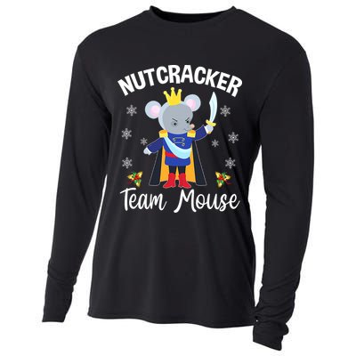 Nutcracker Team Mouse Holiday Christmas Boy Girls Cooling Performance Long Sleeve Crew