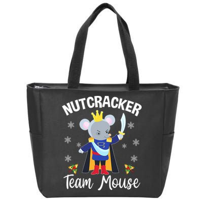 Nutcracker Team Mouse Holiday Christmas Boy Girls Zip Tote Bag