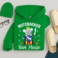 Nutcracker Team Mouse Holiday Christmas Boy Girls Hoodie