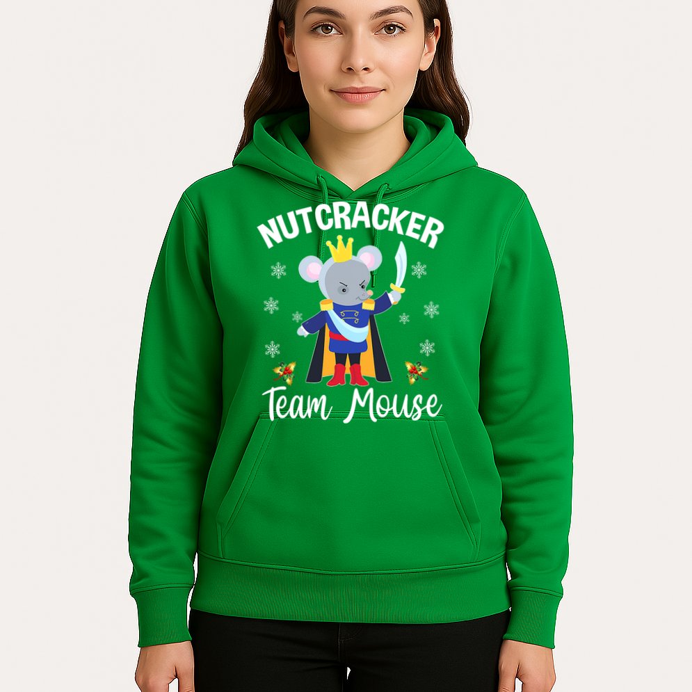 Nutcracker Team Mouse Holiday Christmas Boy Girls Hoodie