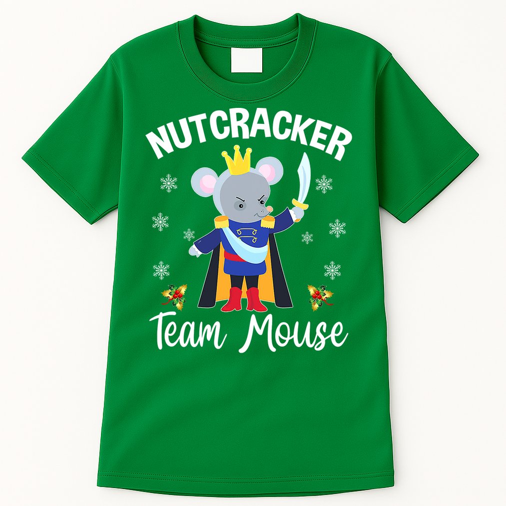 Nutcracker Team Mouse Holiday Christmas Boy Girls Tall T-Shirt