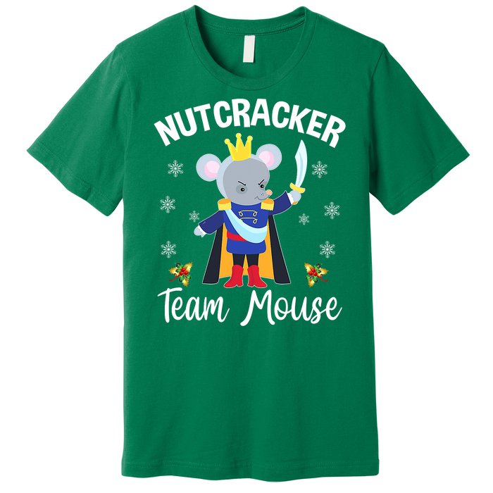 Nutcracker Team Mouse Holiday Christmas Boy Girls Premium T-Shirt