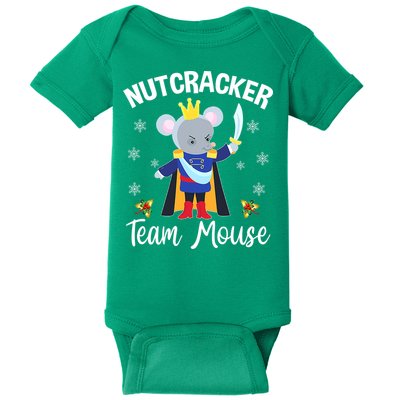 Nutcracker Team Mouse Holiday Christmas Boy Girls Baby Bodysuit