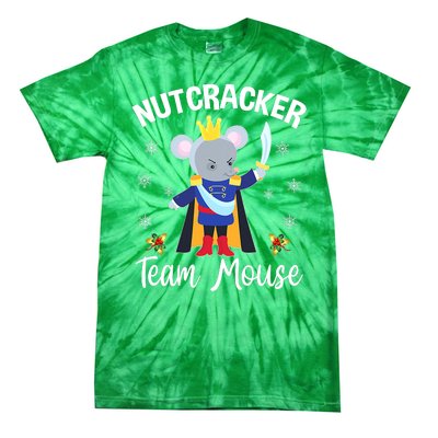 Nutcracker Team Mouse Holiday Christmas Boy Girls Tie-Dye T-Shirt