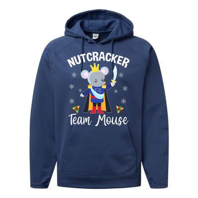 Nutcracker Team Mouse Holiday Christmas Boy Girls Performance Fleece Hoodie