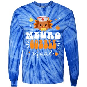 Neurology Turkey Matching Neuro Gobble Squad Thanksgiving Great Gift Tie-Dye Long Sleeve Shirt