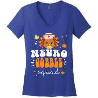 Neurology Turkey Matching Neuro Gobble Squad Thanksgiving Great Gift Women's V-Neck T-Shirt