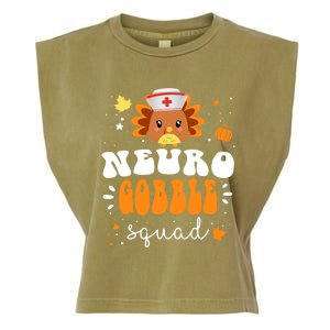 Neurology Turkey Matching Neuro Gobble Squad Thanksgiving Great Gift Garment-Dyed Women's Muscle Tee