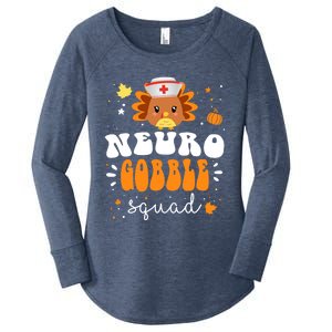 Neurology Turkey Matching Neuro Gobble Squad Thanksgiving Great Gift Women's Perfect Tri Tunic Long Sleeve Shirt