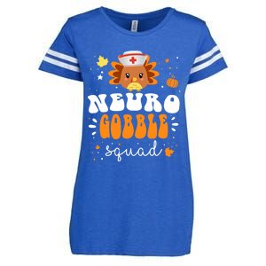 Neurology Turkey Matching Neuro Gobble Squad Thanksgiving Great Gift Enza Ladies Jersey Football T-Shirt