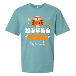 Neurology Turkey Matching Neuro Gobble Squad Thanksgiving Great Gift Sueded Cloud Jersey T-Shirt