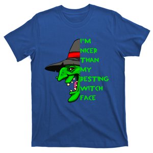 Nicer Than My Resting Witch Face Halloween Gift T-Shirt