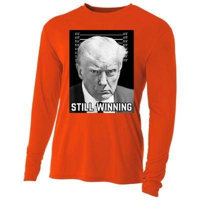 New Trump Mug Shot Still Winning Donald Trump 2024 Cooling Performance Long Sleeve Crew