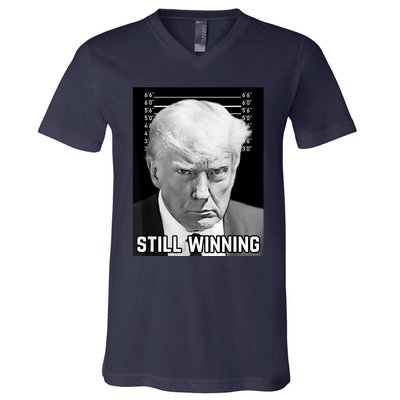 New Trump Mug Shot Still Winning Donald Trump 2024 V-Neck T-Shirt