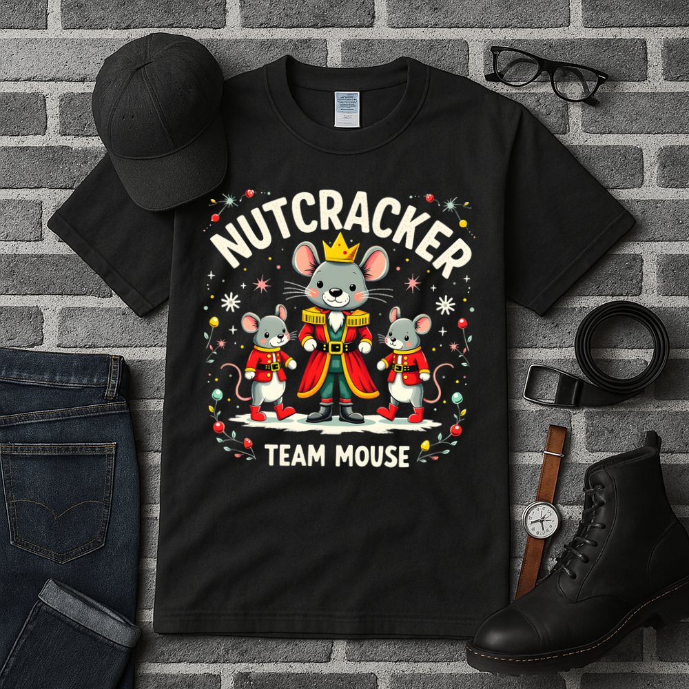 Nutcracker Team Mouse Christmas Ballet Gift Merry Christmas Tall T-Shirt