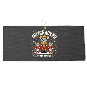 Nutcracker Team Mouse Christmas Ballet Gift Merry Christmas Large Microfiber Waffle Golf Towel