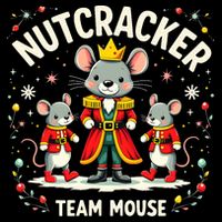Nutcracker Team Mouse Christmas Ballet Gift Merry Christmas Cropped Pullover Crew