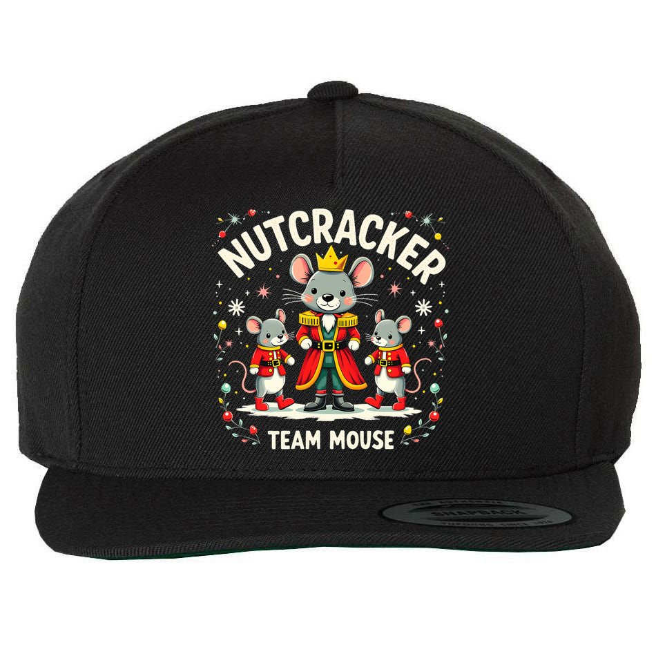 Nutcracker Team Mouse Christmas Ballet Gift Merry Christmas Wool Snapback Cap