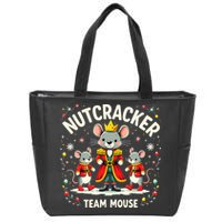 Nutcracker Team Mouse Christmas Ballet Gift Merry Christmas Zip Tote Bag