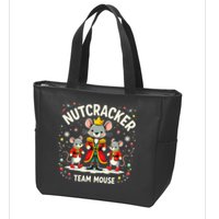 Nutcracker Team Mouse Christmas Ballet Gift Merry Christmas Zip Tote Bag