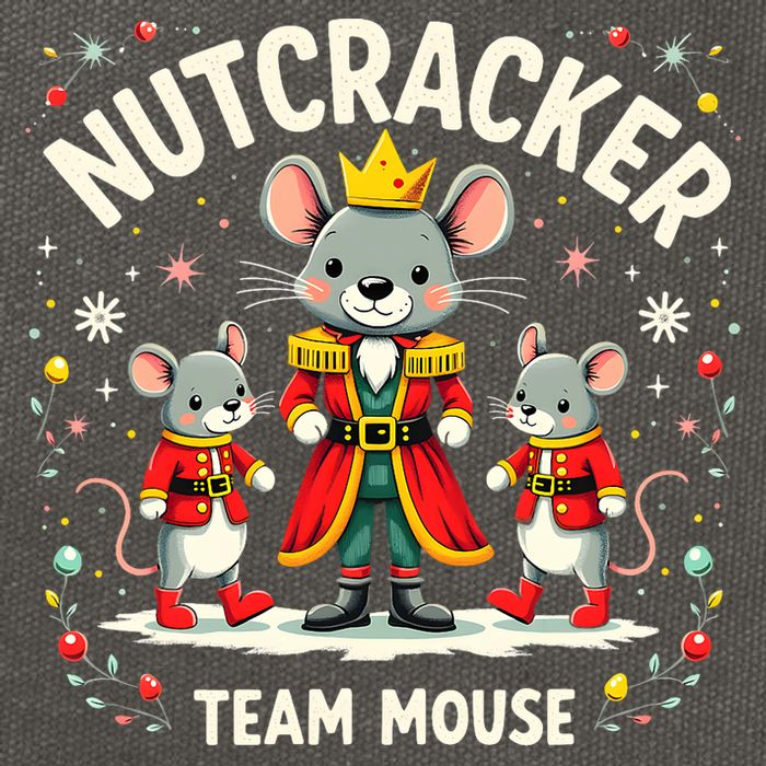 Nutcracker Team Mouse Christmas Ballet Gift Merry Christmas Cotton Canvas Backpack