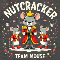 Nutcracker Team Mouse Christmas Ballet Gift Merry Christmas Vector Backpack
